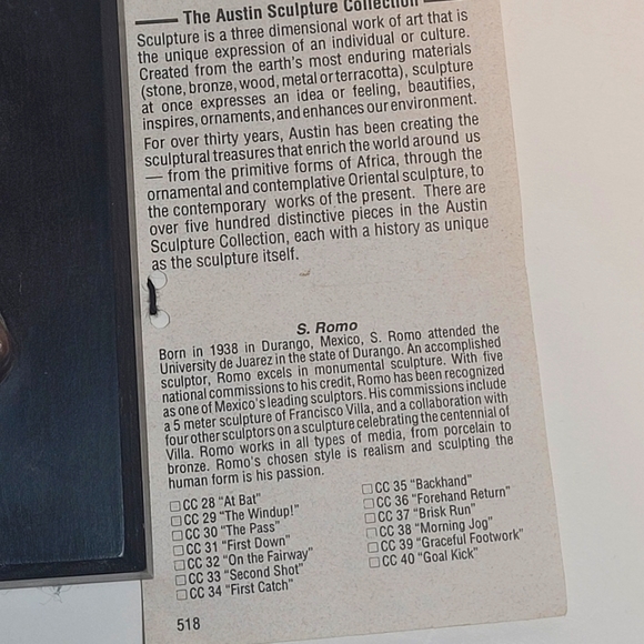 Austin Sculpture "First Catch" - Picture 7 of 8